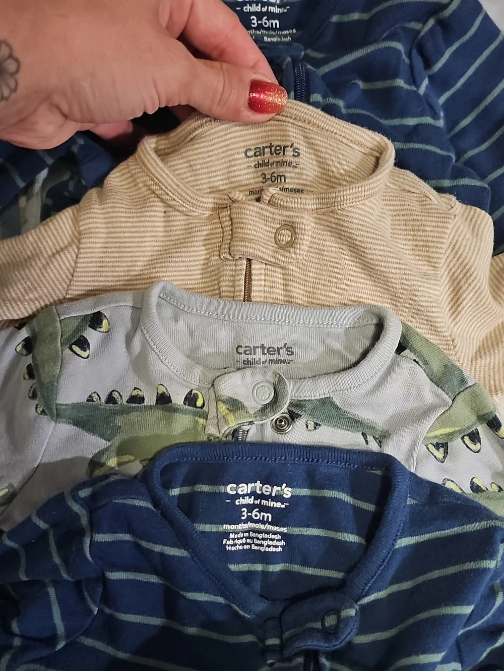 3-6mo Sleeper Lot Of 8